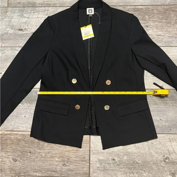 Anne Klein Black Blazer Size M Career Jacket NWT Retails for $149 - Picture 7 of 8